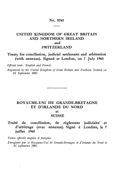 No. 8765 UNITED KINGDOM OF GREAT BRITAIN AND