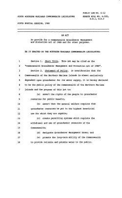 PL 6-12 - CNMI Law