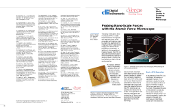 Probing nano-scale Forces with AFM