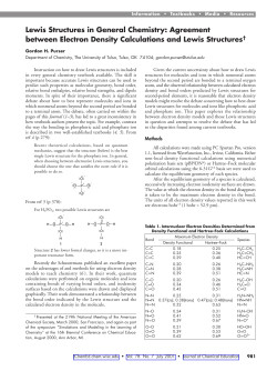 Lewis Structures in General Chemistry