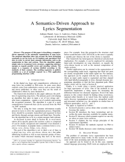 A Semantics-Driven Approach to Lyrics Segmentation