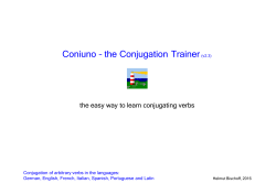 Coniuno &ndash; the Conjugation Trainer(v2.3)
