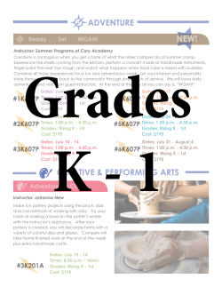 Printable K-1 Brochure - Cary Academy Summer Programs