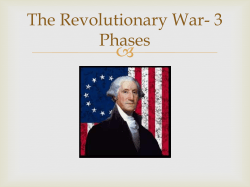 The Revolutionary War