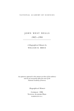 John W. Wells - National Academy of Sciences