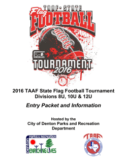 2016 TAAF State Flag Football Tournament