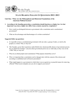 state hearing follow-up questions 2012&ndash;2013