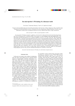 Ion microprobe U-Pb dating of a dinosaur tooth