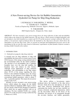 A New Power-saving Device for Air Bubble Generation: Hydrofoil Air