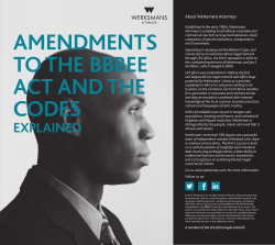 Amendments to the BBBEE Act and the Codes