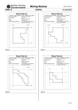 Mining Notices
