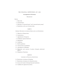 The Financial Institutions Act, 2008