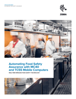 Automating Food Safety Assurance