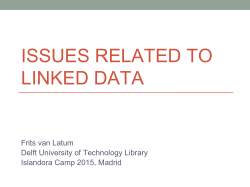 Islandora and Linked Data in Colonial Architecture