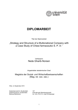 diplomarbeit - E-Theses