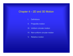 2-D Motion