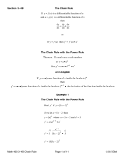 Lecture 3-4B The Chain Rule Examples