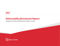 Deliverability Benchmark Report