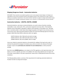 Automotive batteries Automotive batteries