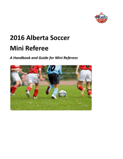 2016 Alberta Soccer Mini Referee