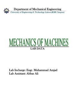 Mechanics of Machine