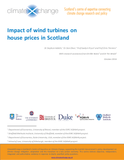 Impact of wind turbines on house prices in Scotland