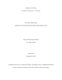 Chapter 1: White Man`s Burden