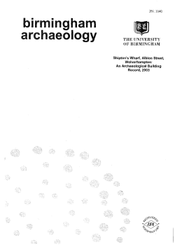 birmingham archaeol y - Archaeology Data Service
