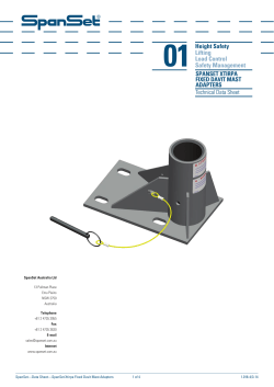 Fixed Davit Mast Adapters