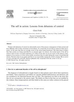 The self in action: Lessons from delusions of control