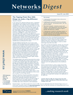 Networks Digest - Issue 18