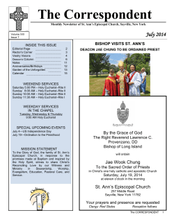 July - St. Ann`s Episcopal Church