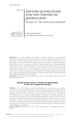 adelmo genro filho and the theory of journalism