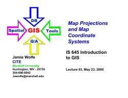 Map Projections and Map Coordinate Systems