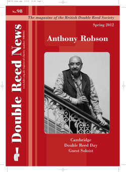 Anthony Robson - British Double Reed Society
