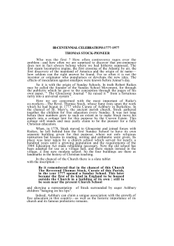 Bicentennnial Celebrations 1777