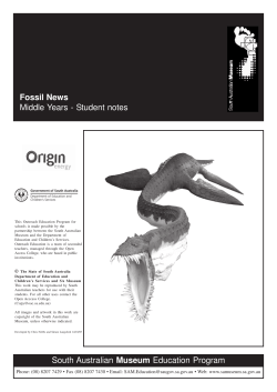 Fossils MY Student notes July09.pmd