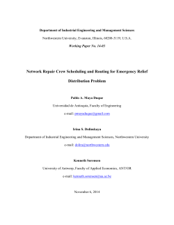 Network Repair Crew Scheduling and Routing for Emergency Relief