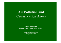 Air Pollution and Conservation Areas