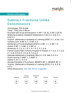 Subtract Fractions Unlike Denominators