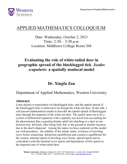 Evaluating the role of white-tailed deer in