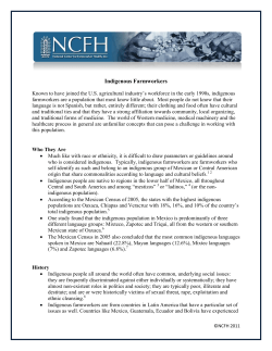 Indigenous Farmworkers - National Center for Farmworker Health