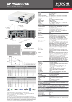 Tech Spec (PDF format, 1.95 MBytes)
