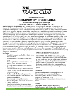 BURGUNDY BY RIVER B RGE - Show of the Month Club