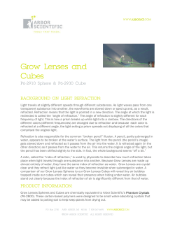 Grow Lenses and Cubes