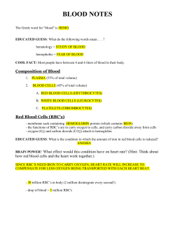 BLOOD NOTES