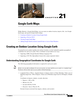 Chapter 21: Google Earth Maps