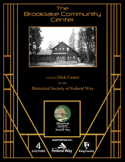 Brooklake Community Center - Historical Society of Federal Way