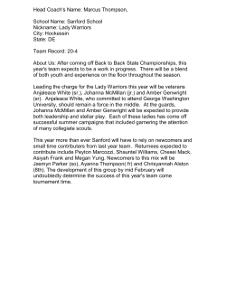 Head Coach`s Name: Marcus Thompson, School Name: Sanford