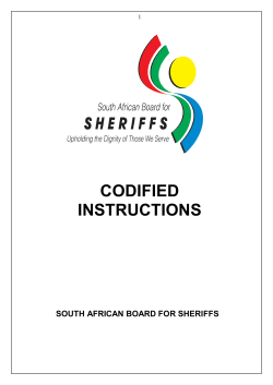 department of justice - South African Board for Sheriffs